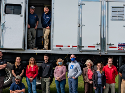 Team VTK in Front of MNDOT Truck